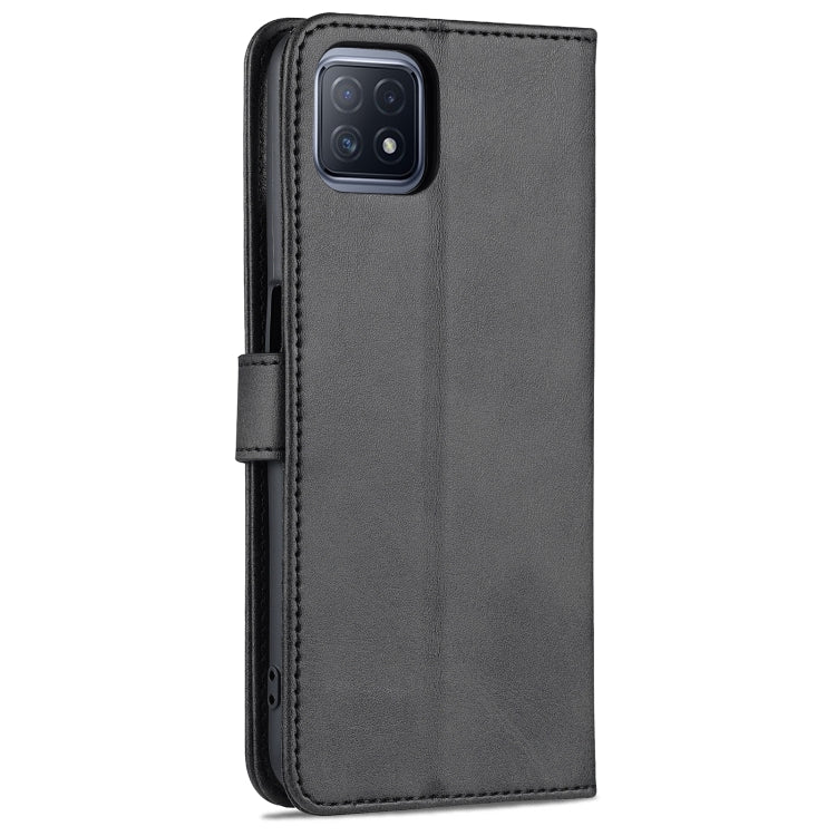 For OPPO A72 5G / A52 5G AZNS Skin Feel Calf Texture Horizontal Flip Leather Case with Card Slots & Holder & Wallet