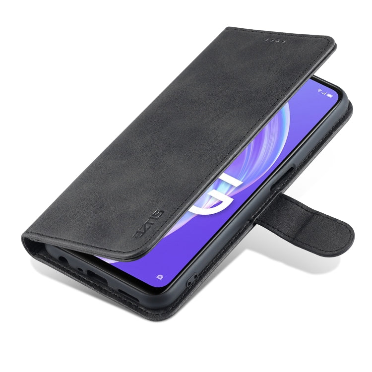 For OPPO A72 5G / A52 5G AZNS Skin Feel Calf Texture Horizontal Flip Leather Case with Card Slots & Holder & Wallet