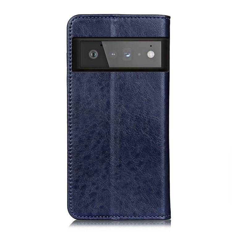 For Google Pixel 6 Pro Magnetic Crazy Horse Texture Horizontal Flip Leather Case with Holder & Card Slots & Wallet