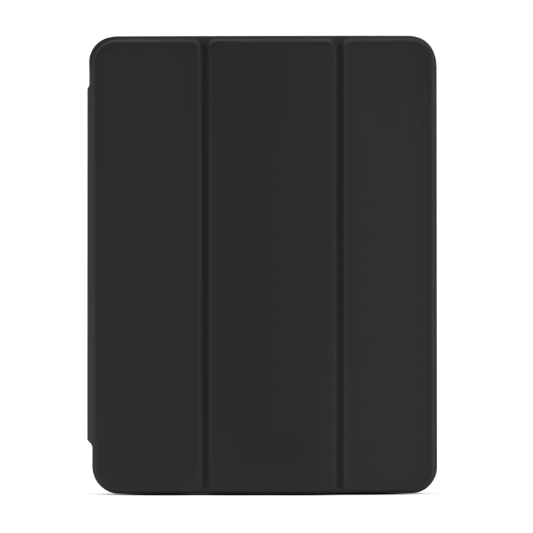 For iPad Pro 11 2022 / 2021 / Air 2020 10.9 Magnetic Separable Clear Acrylic Leather Tablet Case with 3-folding Holder & Pen Slot & 3 x Switchable Lens Covers & Sleep / Wake-up Function