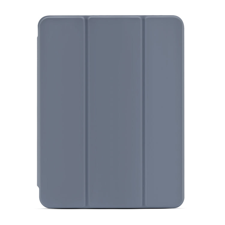 For iPad Pro 11 2022 / 2021 / Air 2020 10.9 Magnetic Separable Clear Acrylic Leather Tablet Case with 3-folding Holder & Pen Slot & 3 x Switchable Lens Covers & Sleep / Wake-up Function