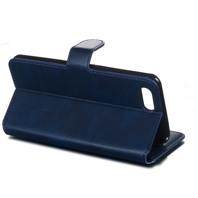 For OPPO A3s / A5 / R15 Neo Solid Color Buckle Horizontal Flip Leather Case with Wallet & Holder & Card Slots