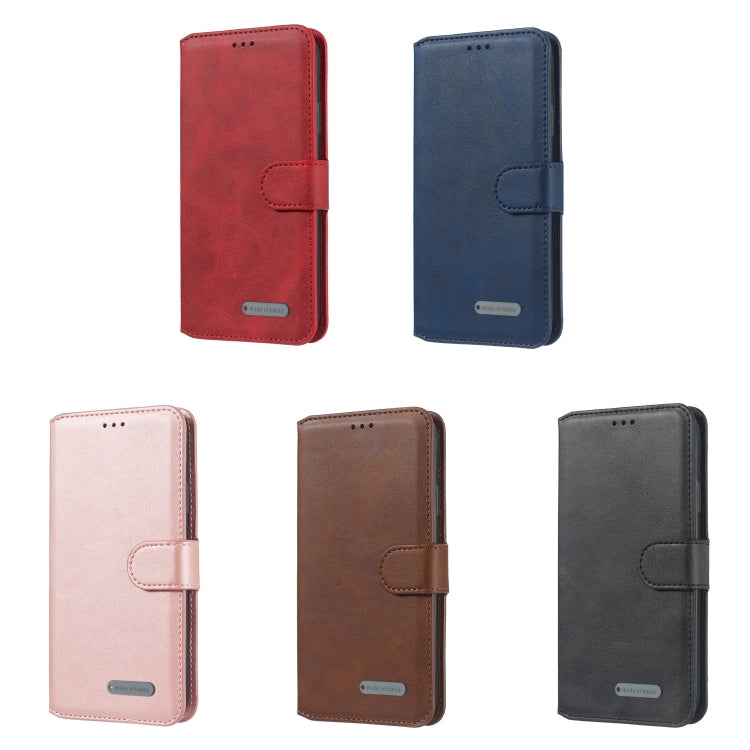 For OPPO A3s / A5 / R15 Neo Solid Color Buckle Horizontal Flip Leather Case with Wallet & Holder & Card Slots