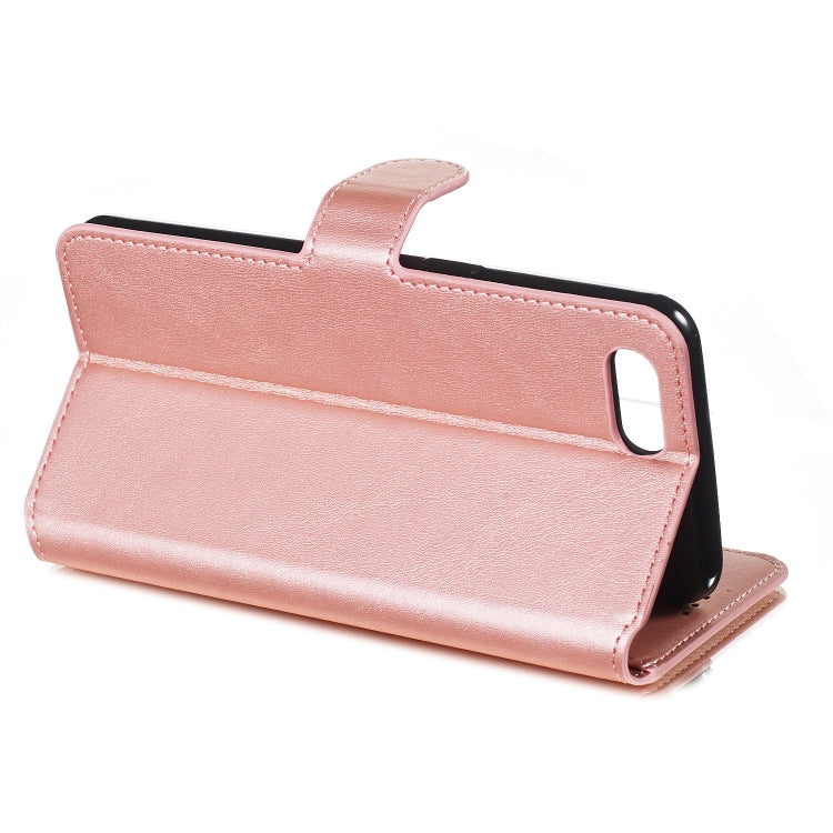 For OPPO A3s / A5 / R15 Neo Solid Color Buckle Horizontal Flip Leather Case with Wallet & Holder & Card Slots