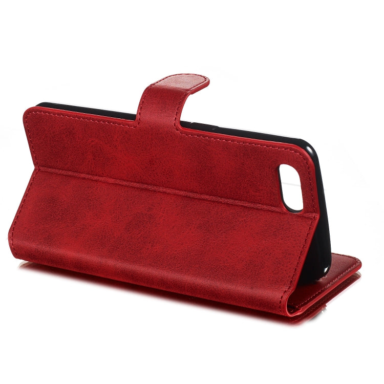 For OPPO A3s / A5 / R15 Neo Solid Color Buckle Horizontal Flip Leather Case with Wallet & Holder & Card Slots