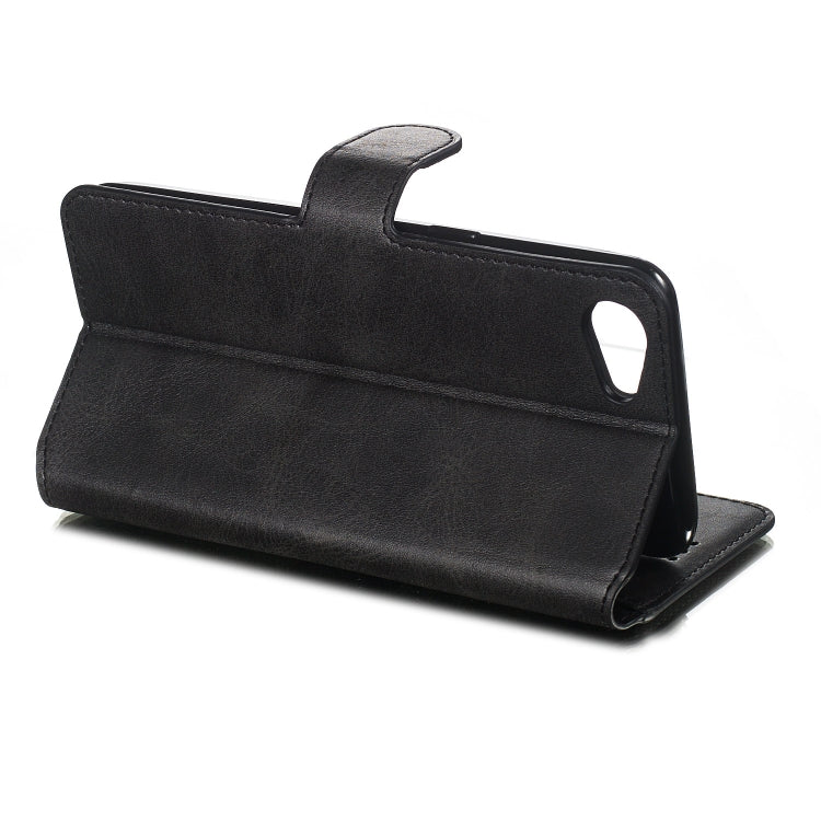 For OPPO A83 / A1 Solid Color Buckle Horizontal Flip Leather Case with Wallet & Holder & Card Slots