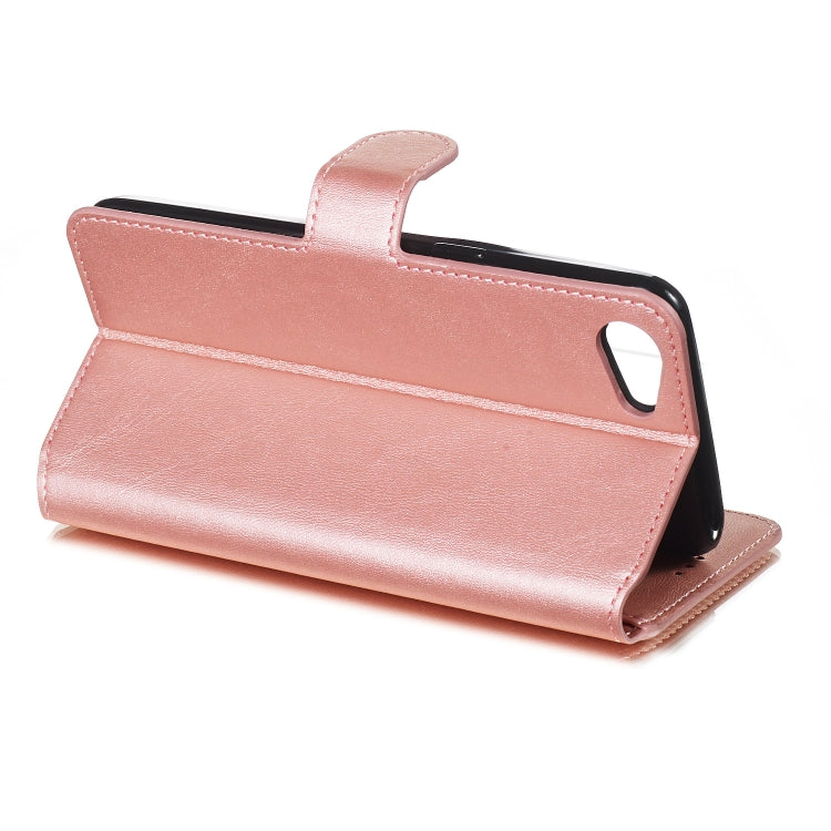 For OPPO A83 / A1 Solid Color Buckle Horizontal Flip Leather Case with Wallet & Holder & Card Slots