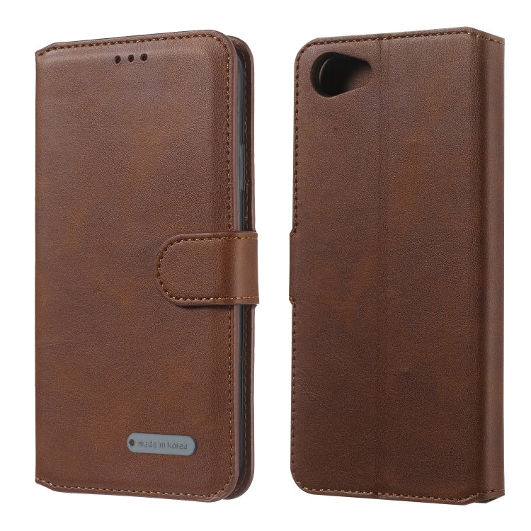 For OPPO A83 / A1 Solid Color Buckle Horizontal Flip Leather Case with Wallet & Holder & Card Slots