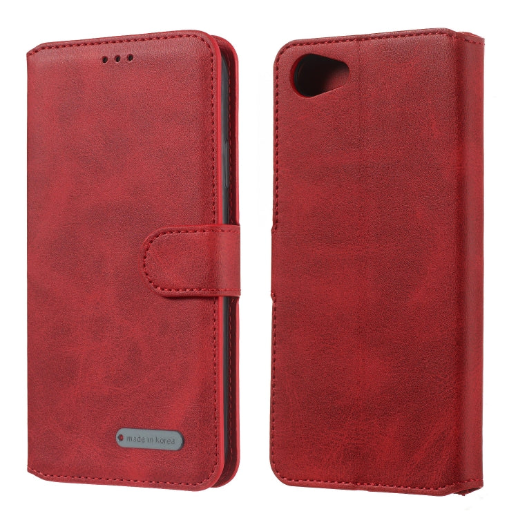 For OPPO A83 / A1 Solid Color Buckle Horizontal Flip Leather Case with Wallet & Holder & Card Slots