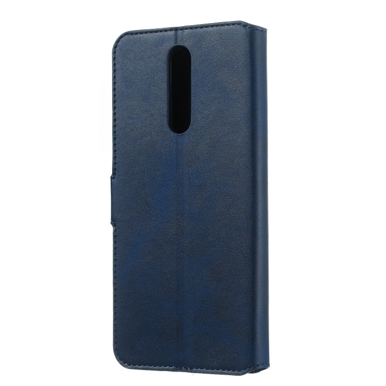 For OPPO A9 / F11 Solid Color Buckle Horizontal Flip Leather Case with Wallet & Holder & Card Slots