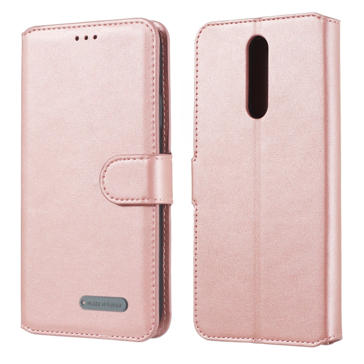 For OPPO A9 / F11 Solid Color Buckle Horizontal Flip Leather Case with Wallet & Holder & Card Slots