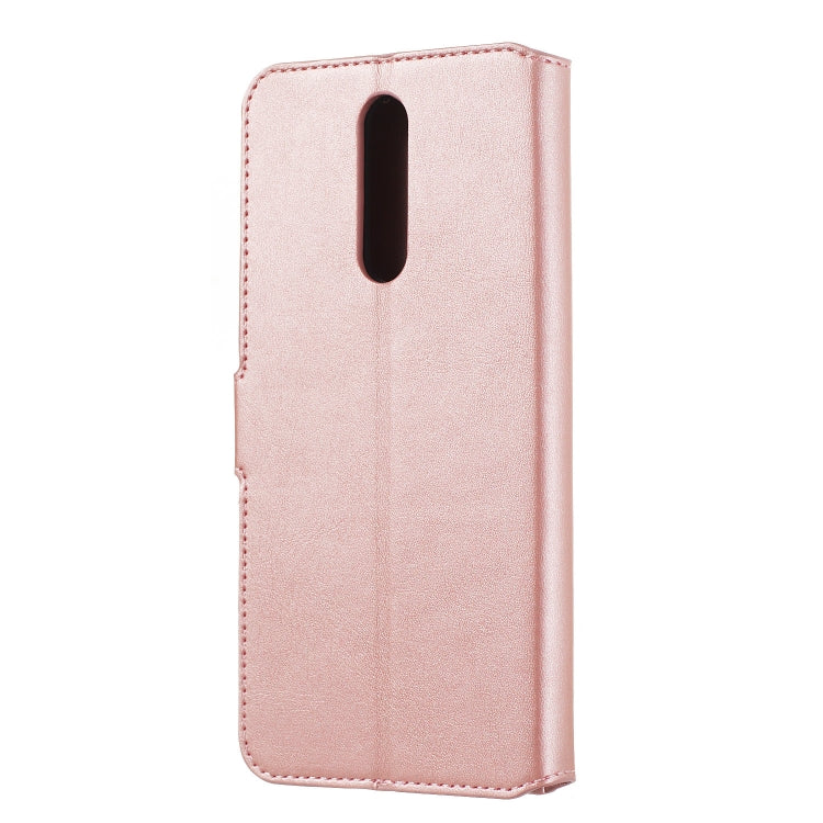 For OPPO A9 / F11 Solid Color Buckle Horizontal Flip Leather Case with Wallet & Holder & Card Slots