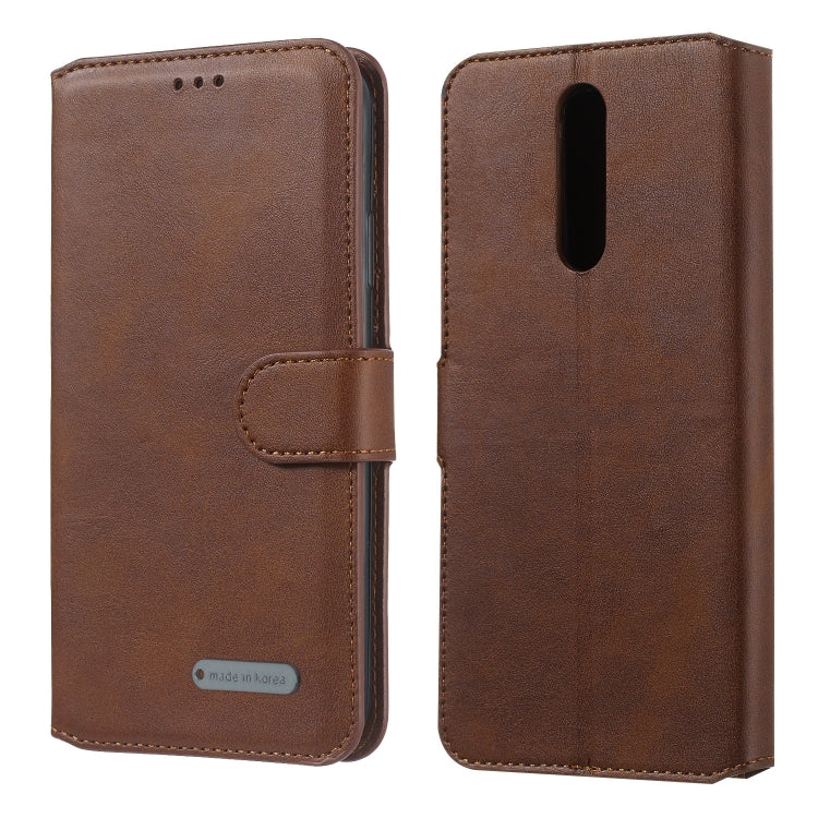 For OPPO A9 / F11 Solid Color Buckle Horizontal Flip Leather Case with Wallet & Holder & Card Slots