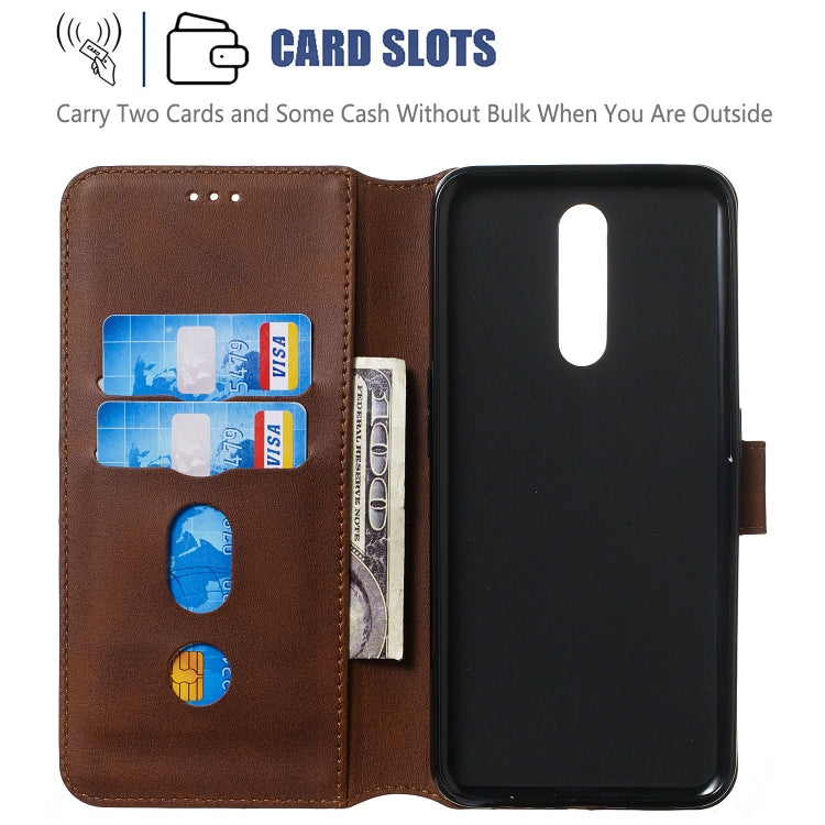 For OPPO A9 / F11 Solid Color Buckle Horizontal Flip Leather Case with Wallet & Holder & Card Slots