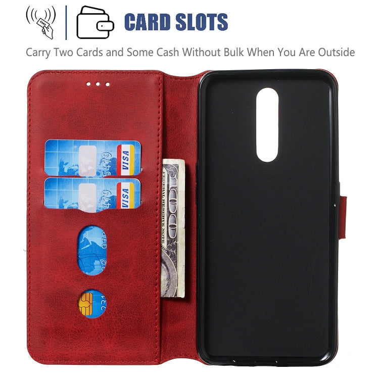 For OPPO A9 / F11 Solid Color Buckle Horizontal Flip Leather Case with Wallet & Holder & Card Slots