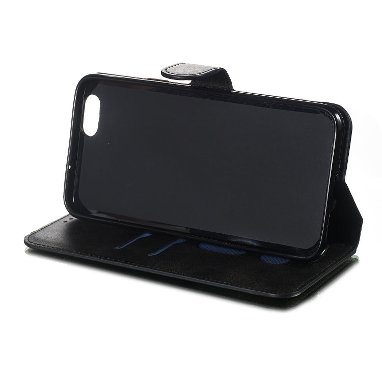 For OPPO A59 / F1s Solid Color Buckle Horizontal Flip Leather Case with Wallet & Holder & Card Slots