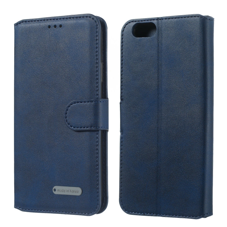 For OPPO A59 / F1s Solid Color Buckle Horizontal Flip Leather Case with Wallet & Holder & Card Slots