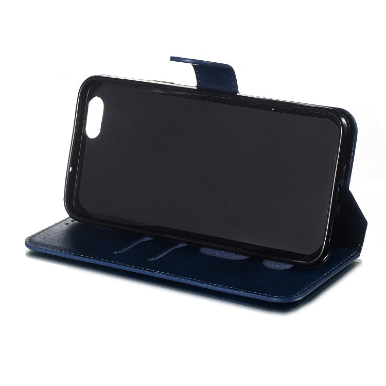 For OPPO A59 / F1s Solid Color Buckle Horizontal Flip Leather Case with Wallet & Holder & Card Slots