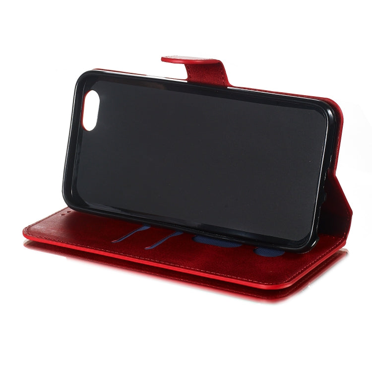 For OPPO A59 / F1s Solid Color Buckle Horizontal Flip Leather Case with Wallet & Holder & Card Slots