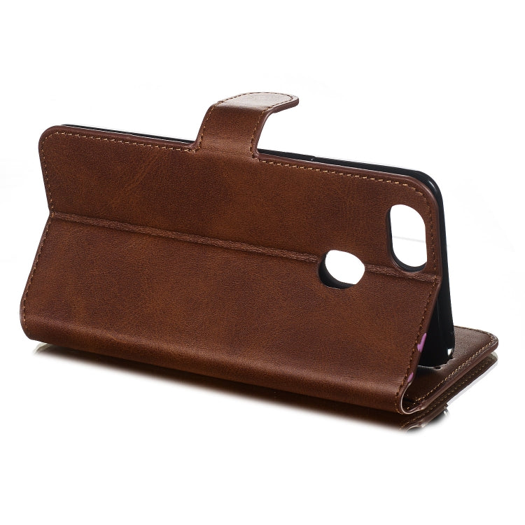 For OPPO A73 / F5 Solid Color Buckle Horizontal Flip Leather Case with Wallet & Holder & Card Slots