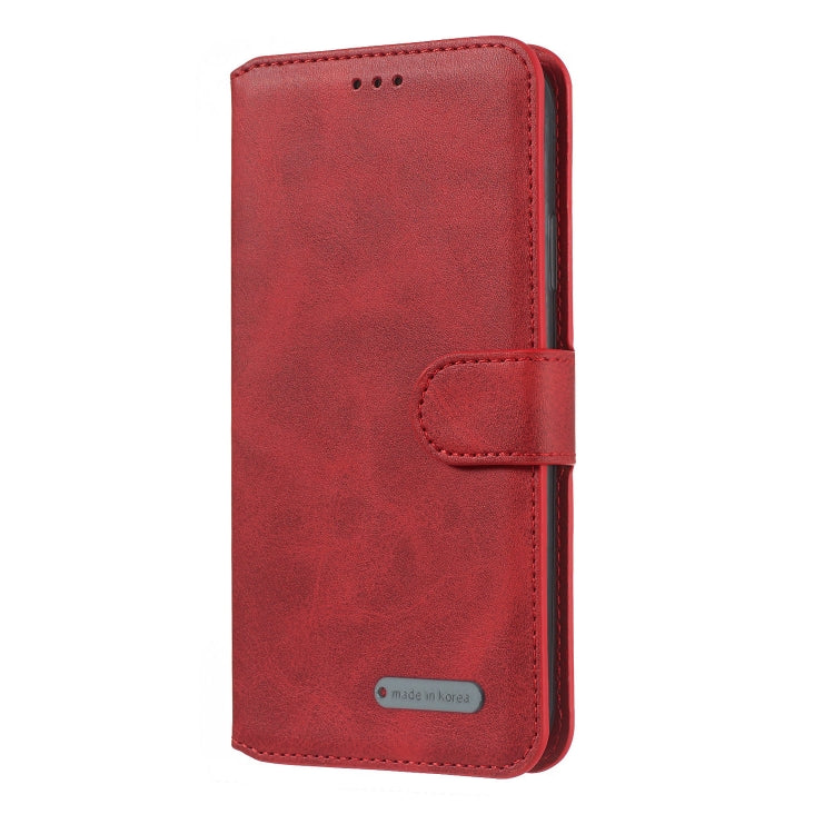 For OPPO F9 Solid Color Buckle Horizontal Flip Leather Case with Wallet & Holder & Card Slots