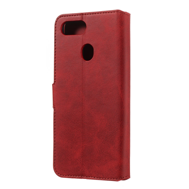 For OPPO F9 Solid Color Buckle Horizontal Flip Leather Case with Wallet & Holder & Card Slots