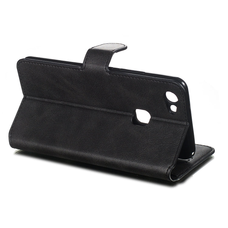 For Vivo Y83 Solid Color Buckle Horizontal Flip Leather Case with Wallet & Holder & Card Slots