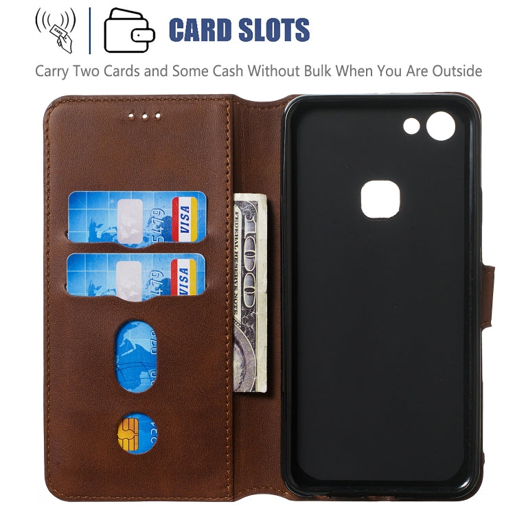 For Vivo Y83 Solid Color Buckle Horizontal Flip Leather Case with Wallet & Holder & Card Slots