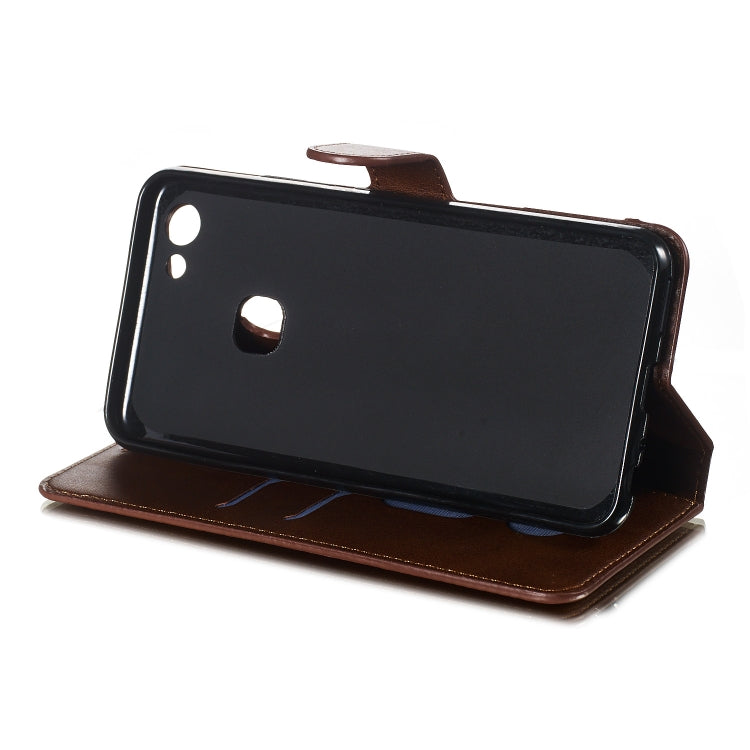 For Vivo Y83 Solid Color Buckle Horizontal Flip Leather Case with Wallet & Holder & Card Slots