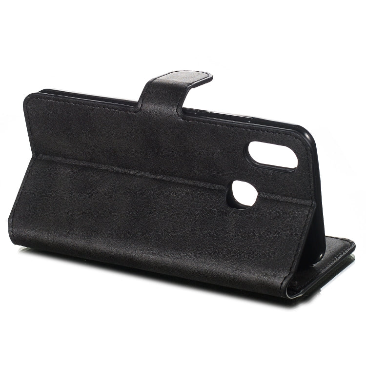 For Vivo Y91i / Y93 / Y95 Solid Color Buckle Horizontal Flip Leather Case with Wallet & Holder & Card Slots