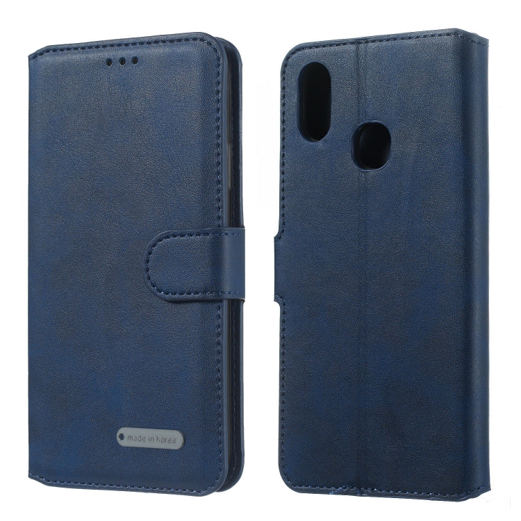 For Vivo Y91i / Y93 / Y95 Solid Color Buckle Horizontal Flip Leather Case with Wallet & Holder & Card Slots