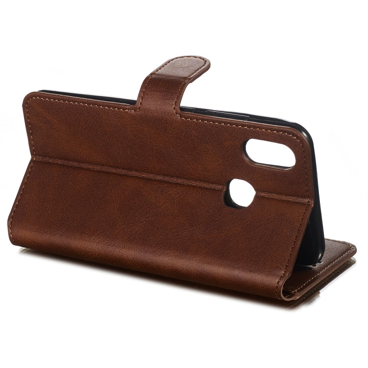 For Vivo Y91i / Y93 / Y95 Solid Color Buckle Horizontal Flip Leather Case with Wallet & Holder & Card Slots