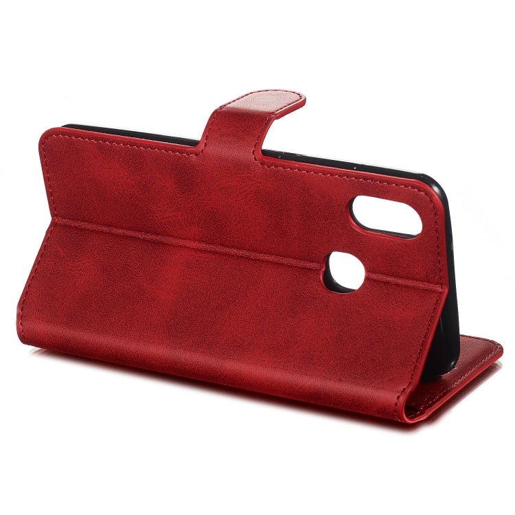 For Vivo Y91i / Y93 / Y95 Solid Color Buckle Horizontal Flip Leather Case with Wallet & Holder & Card Slots