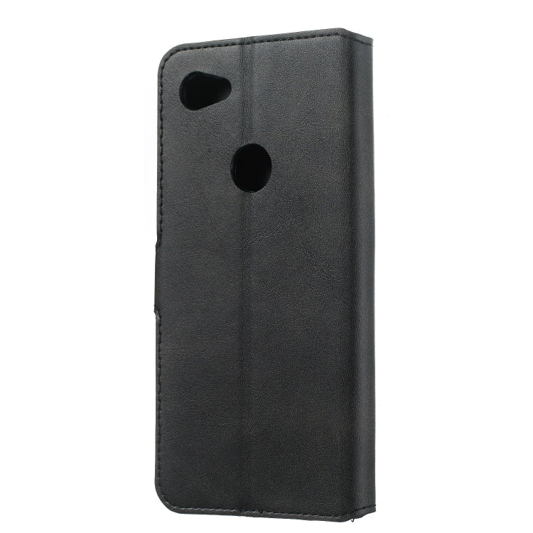 For Google Pixel 3a Solid Color Buckle Horizontal Flip Leather Case with Wallet & Holder & Card Slots