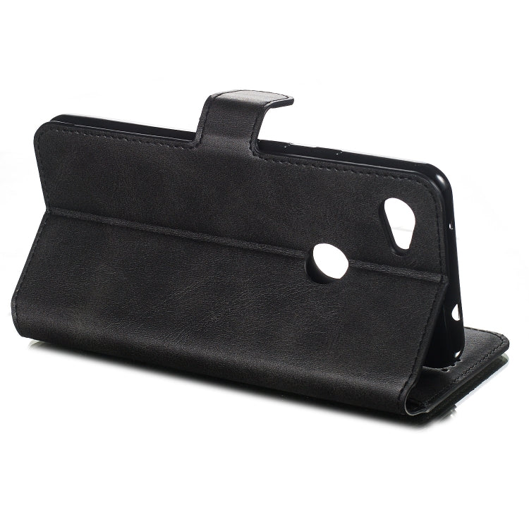 For Google Pixel 3a Solid Color Buckle Horizontal Flip Leather Case with Wallet & Holder & Card Slots