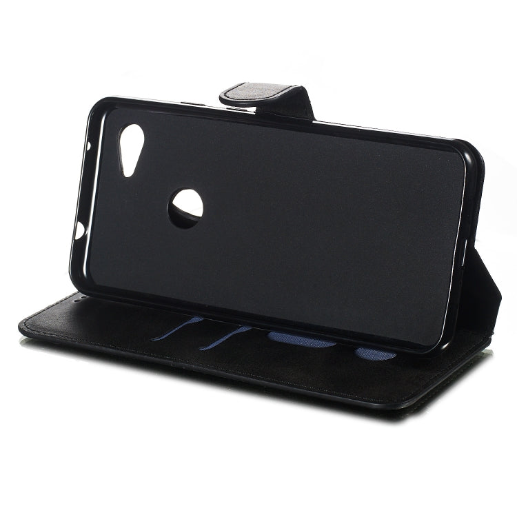 For Google Pixel 3a Solid Color Buckle Horizontal Flip Leather Case with Wallet & Holder & Card Slots