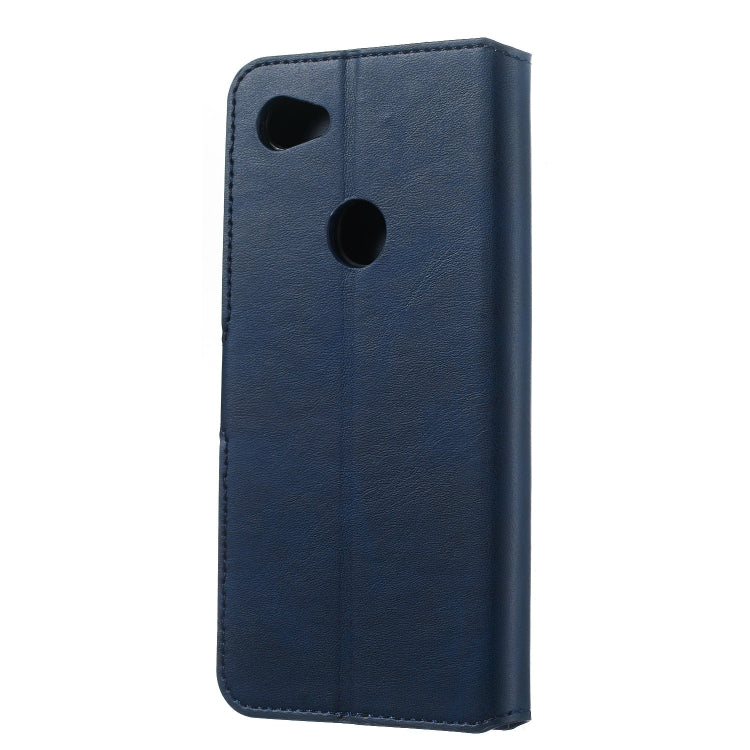 For Google Pixel 3a Solid Color Buckle Horizontal Flip Leather Case with Wallet & Holder & Card Slots