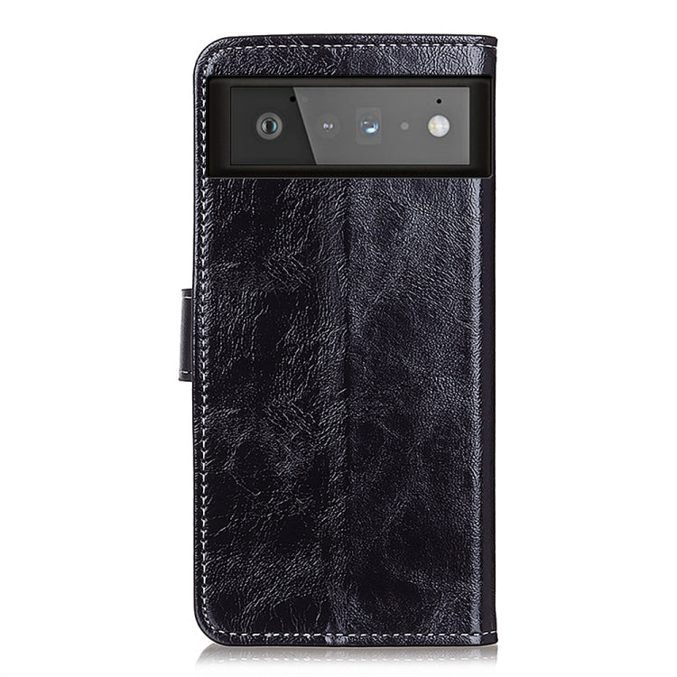 For Google Pixel 6 Retro Crazy Horse Texture Horizontal Flip Leather Case with Holder & Card Slots & Photo Frame & Wallet