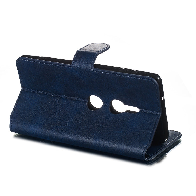 For Sony Xperia XZ3 Solid Color Buckle Horizontal Flip Leather Case with Wallet & Holder & Card Slots