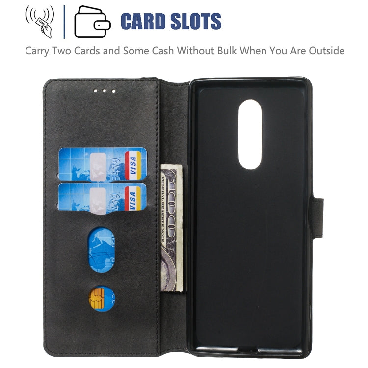 For Sony Xperia XZ4 Solid Color Buckle Horizontal Flip Leather Case with Wallet & Holder & Card Slots