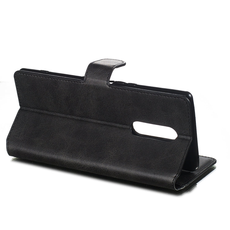 For Sony Xperia XZ4 Solid Color Buckle Horizontal Flip Leather Case with Wallet & Holder & Card Slots