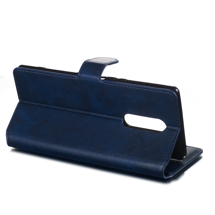 For Sony Xperia XZ4 Solid Color Buckle Horizontal Flip Leather Case with Wallet & Holder & Card Slots