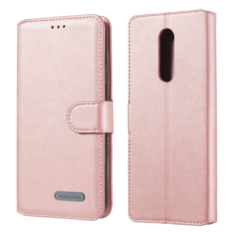 For Sony Xperia XZ4 Solid Color Buckle Horizontal Flip Leather Case with Wallet & Holder & Card Slots