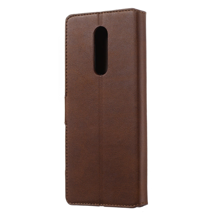 For Sony Xperia XZ4 Solid Color Buckle Horizontal Flip Leather Case with Wallet & Holder & Card Slots