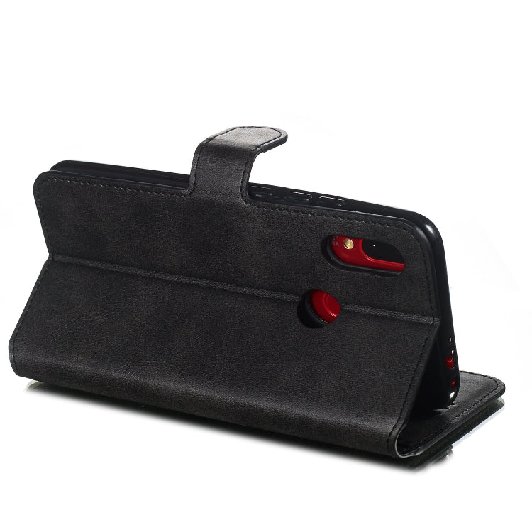 For Xiaomi Redmi 7 / Y3 Solid Color Buckle Horizontal Flip Leather Case with Wallet & Holder & Card Slots