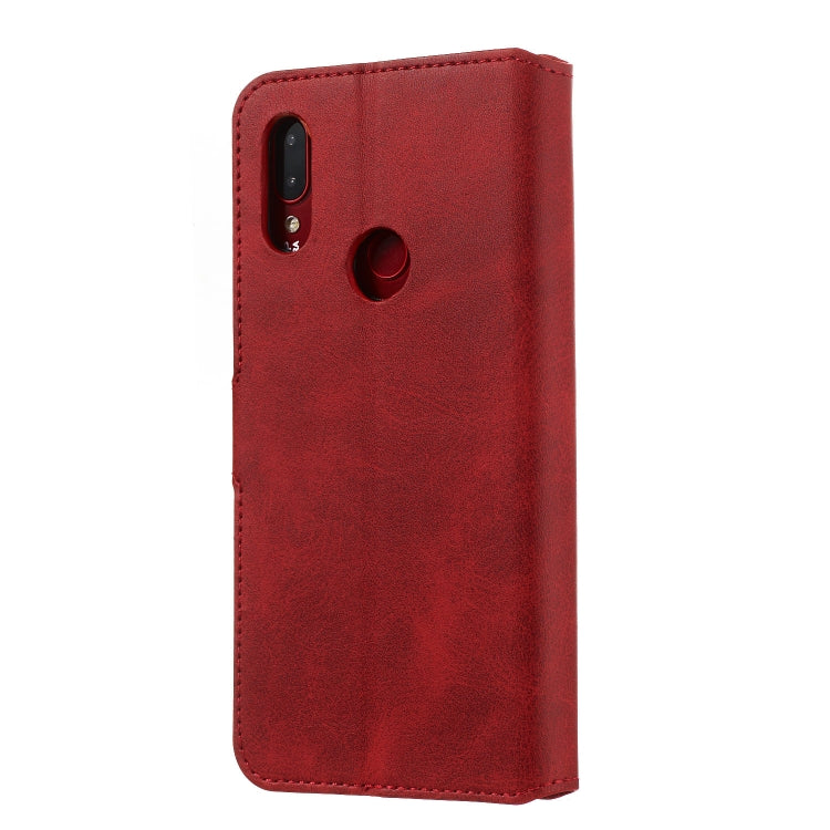 For Xiaomi Redmi 7 / Y3 Solid Color Buckle Horizontal Flip Leather Case with Wallet & Holder & Card Slots