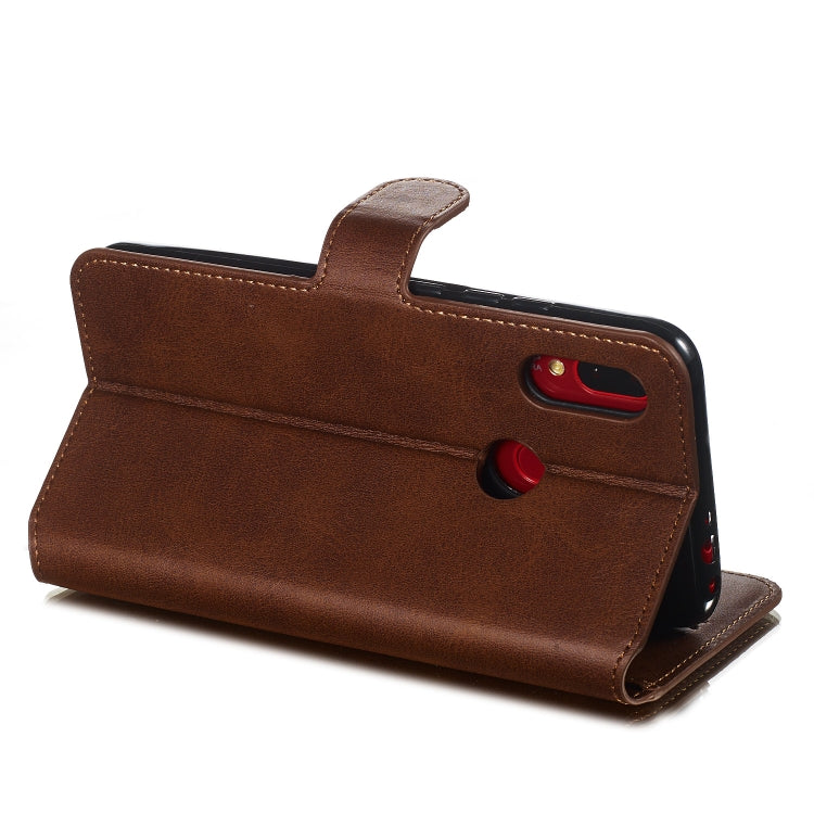 For Xiaomi Redmi Note 7/ Note 7 Pro Solid Color Buckle Horizontal Flip Leather Case with Wallet & Holder & Card Slots