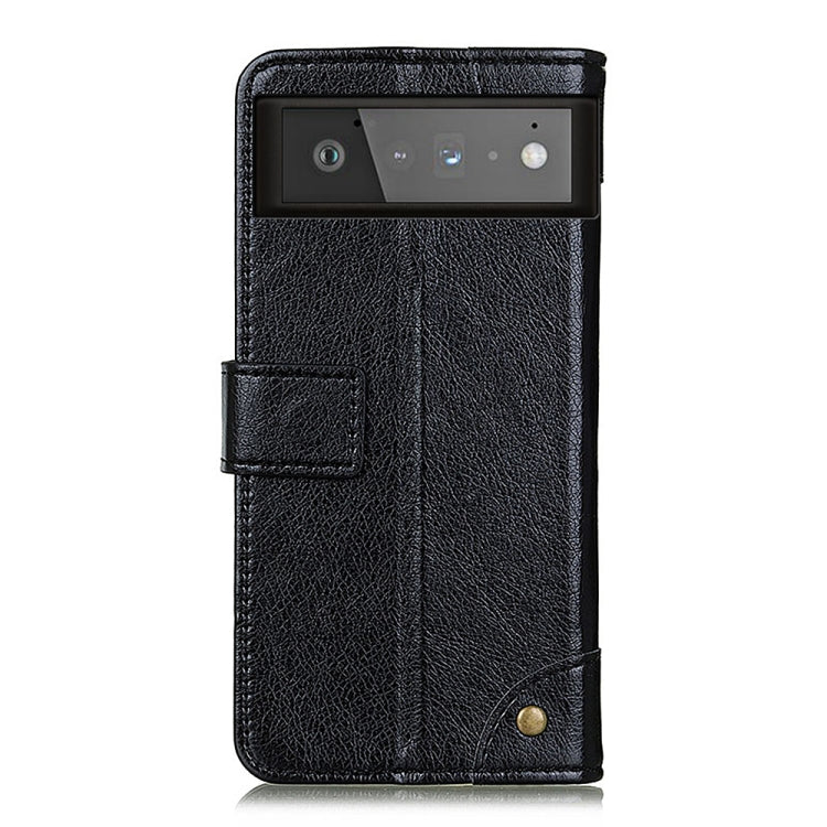 For Google Pixel 6 Copper Buckle Nappa Texture Horizontal Flip Leather Case with Holder & Card Slots & Wallet