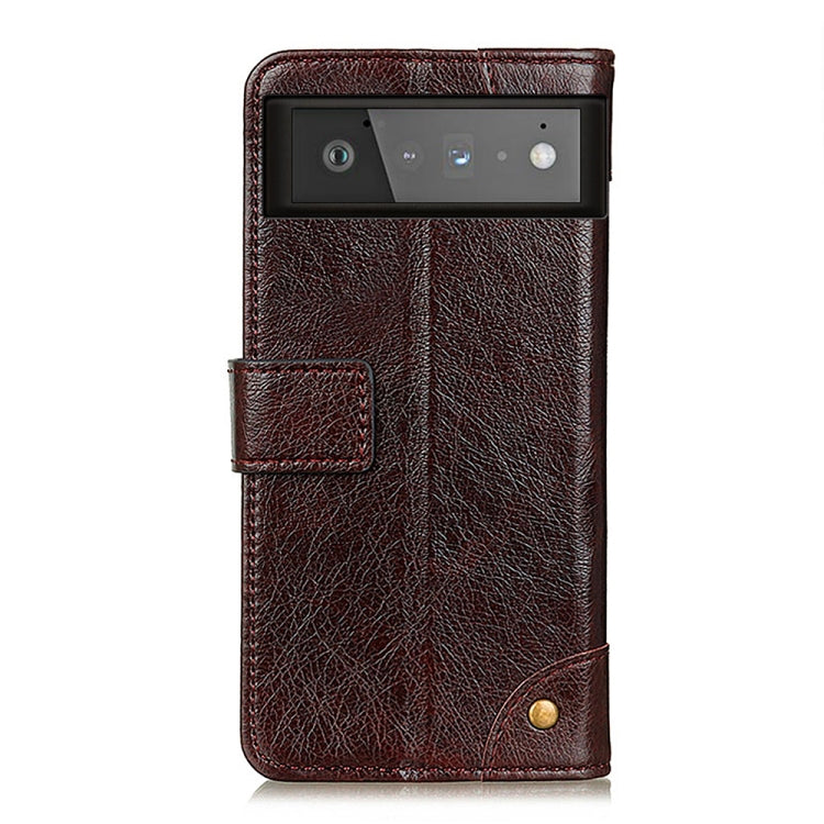 For Google Pixel 6 Copper Buckle Nappa Texture Horizontal Flip Leather Case with Holder & Card Slots & Wallet