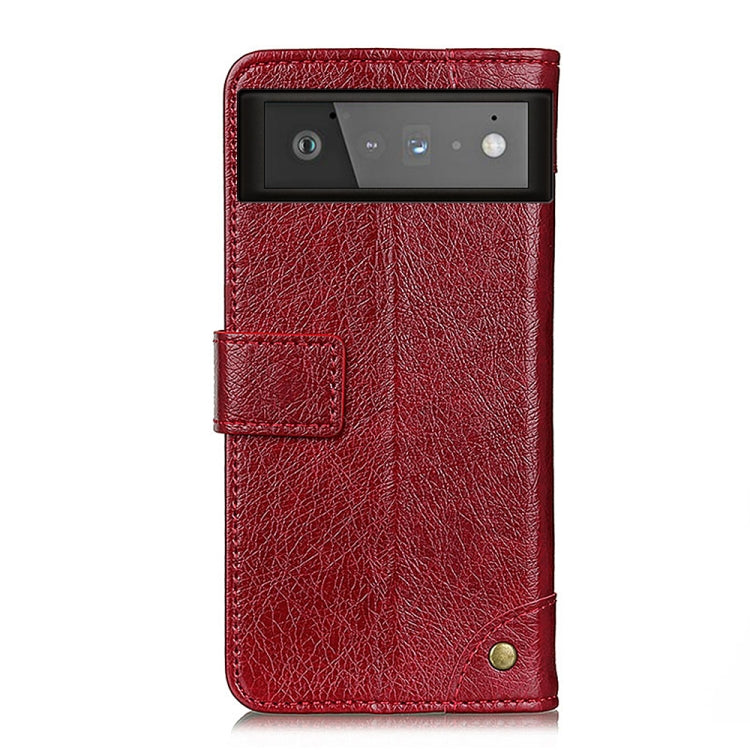 For Google Pixel 6 Copper Buckle Nappa Texture Horizontal Flip Leather Case with Holder & Card Slots & Wallet